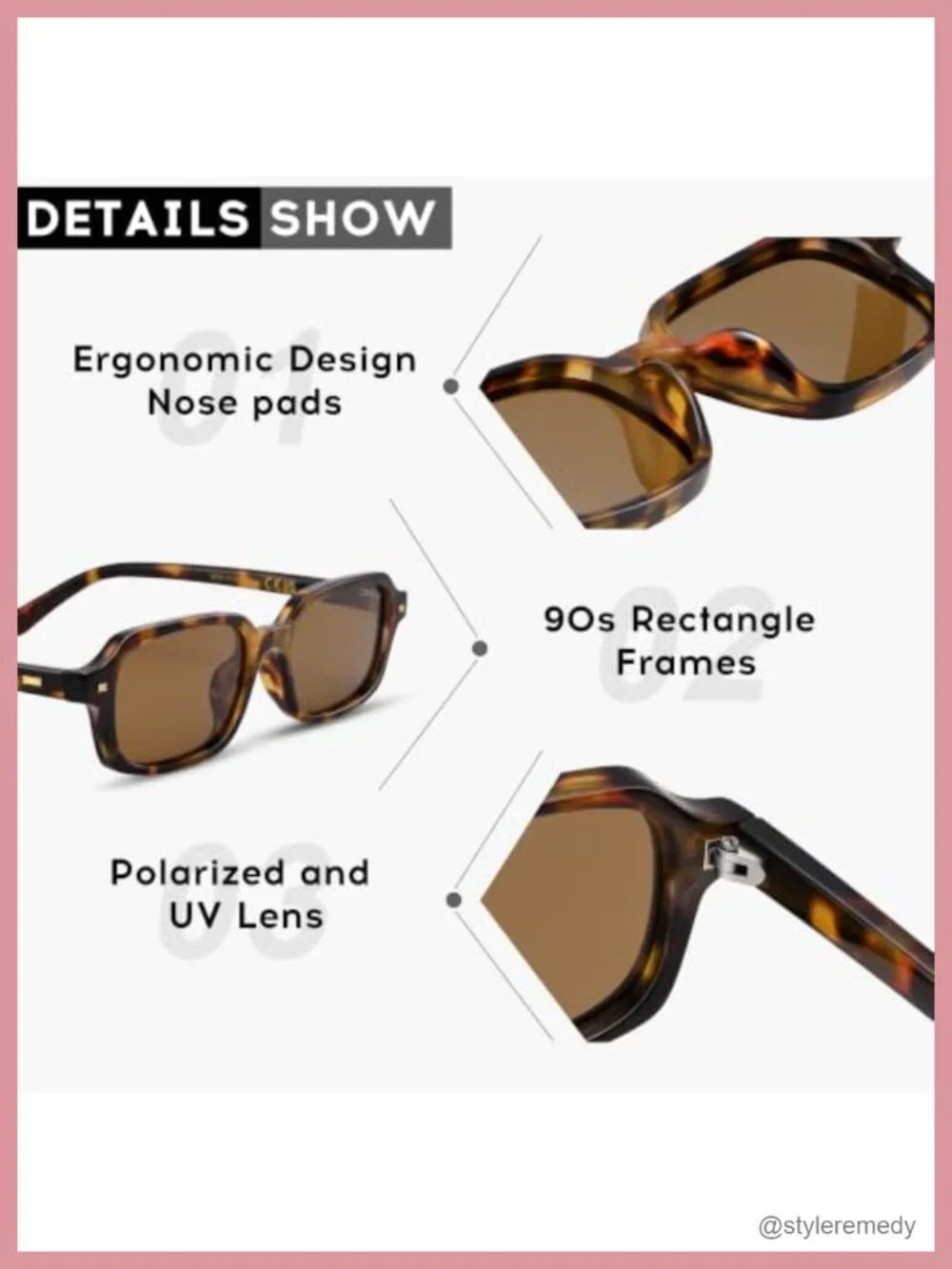 Polarized Rectangle Retro Sunglasses for Women UV Protection Y2K Trendy Slim